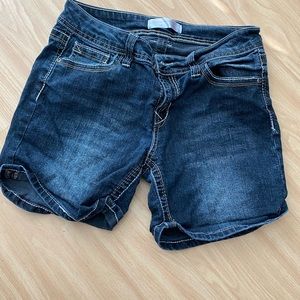 Blue jean shorts